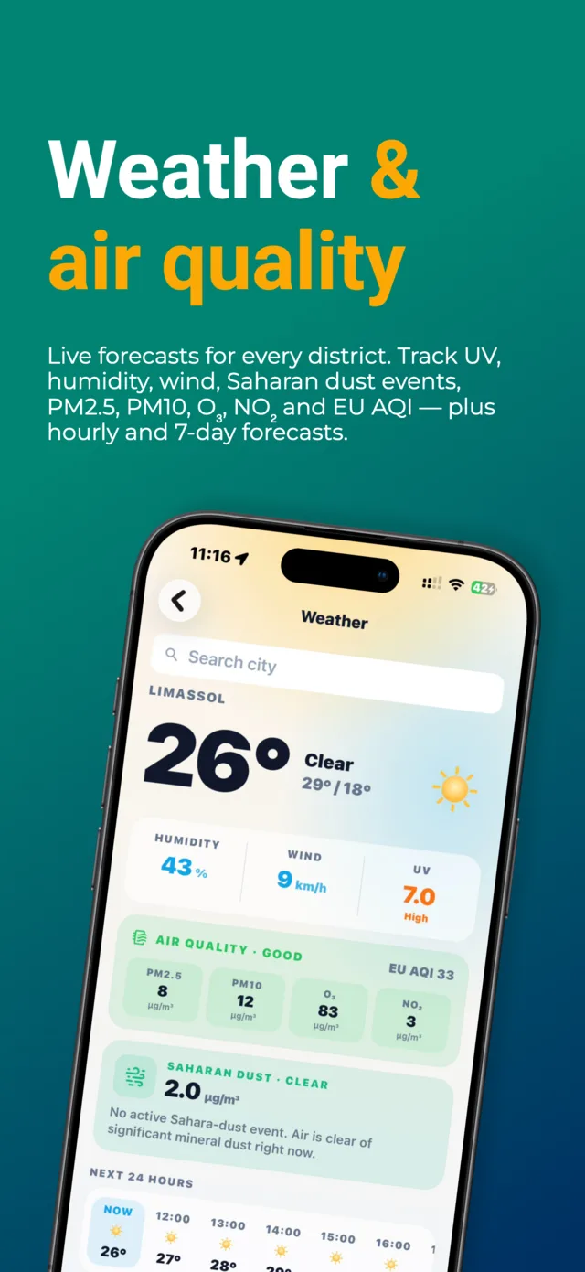 Weather and air-quality forecasts